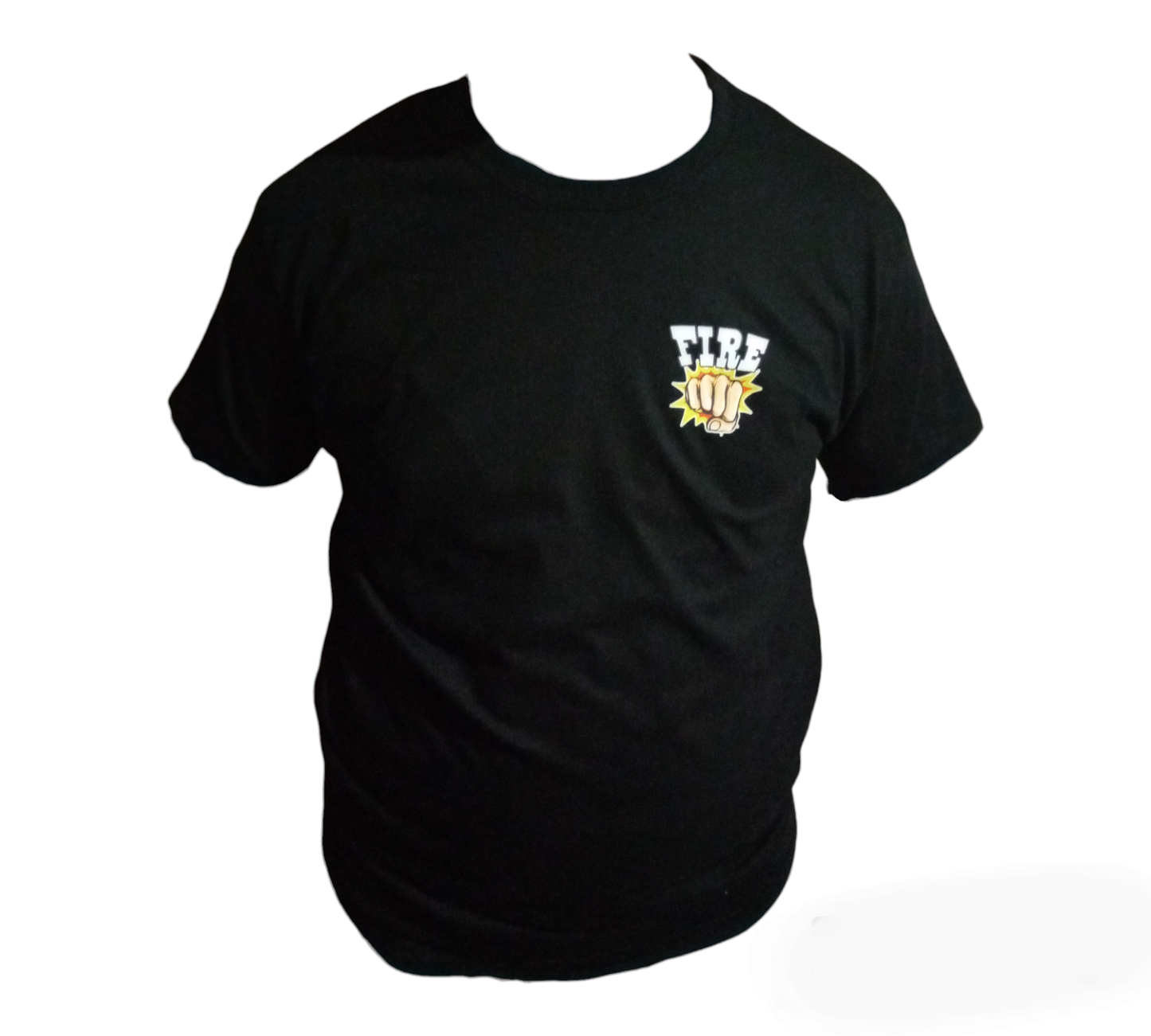 Tee-shirt manches courtes "Fire noir"